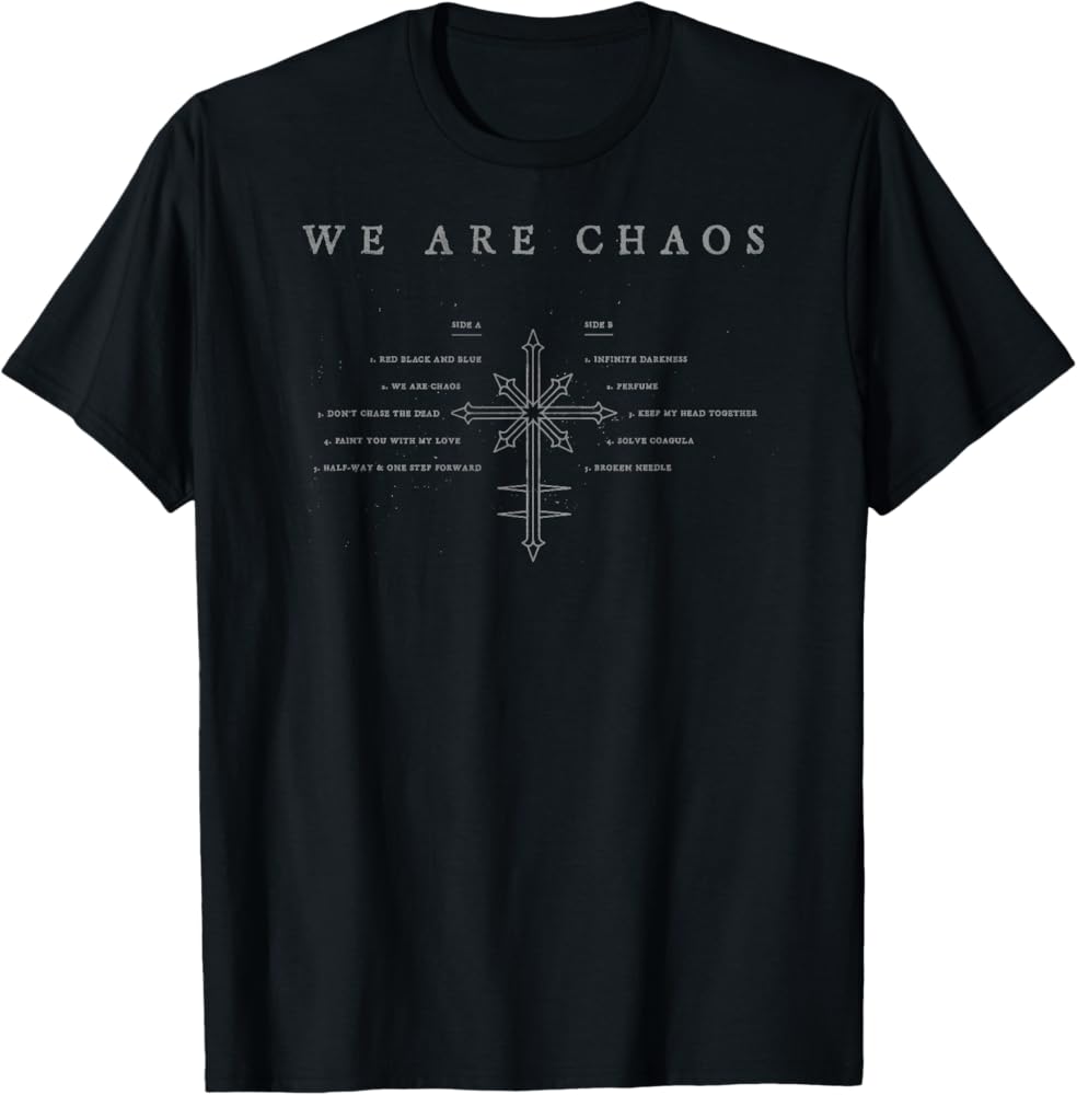 Amazon | Marilyn Manson – We Are Chaos Tracklist Tシャツ | Tシャツ